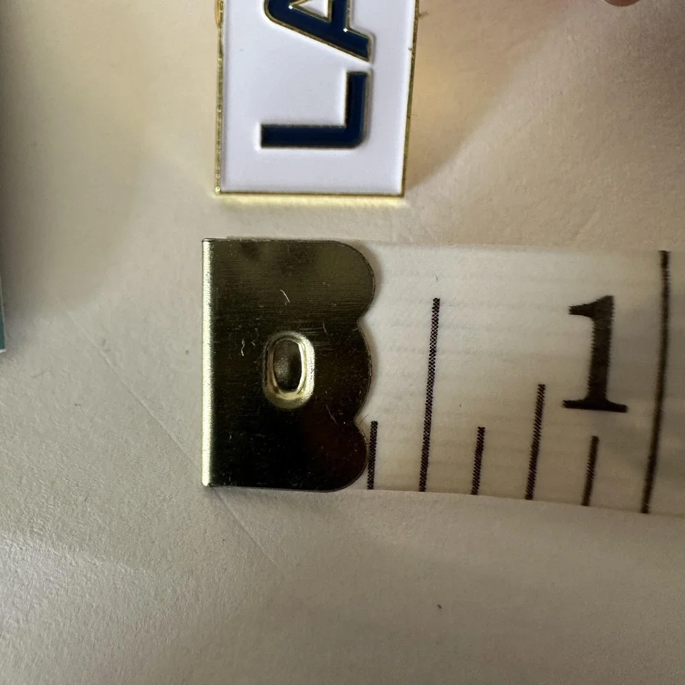 LA Galaxy Pin Button One Size White MLS Soccer LA Logo Supporter Enamel RARE